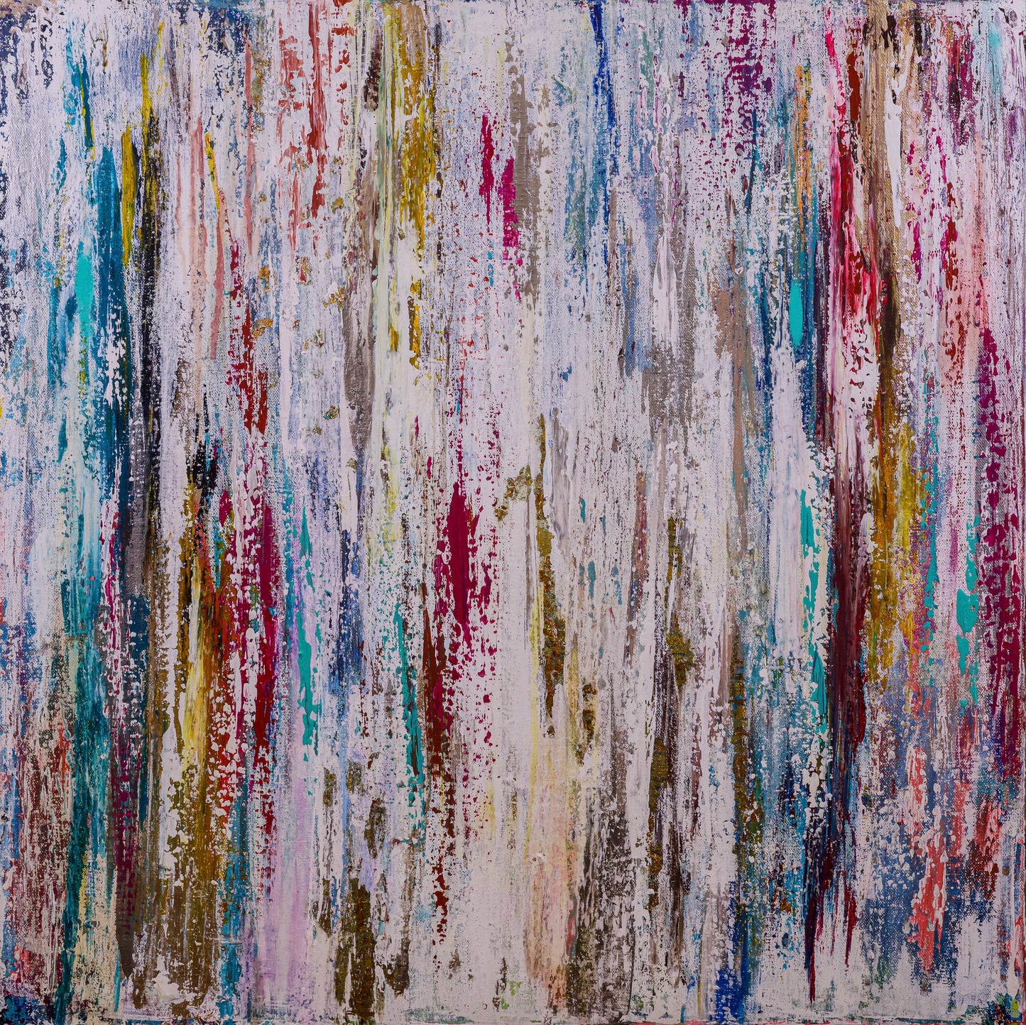 "Bright Birch" - Colorful Abstract Canvas Art