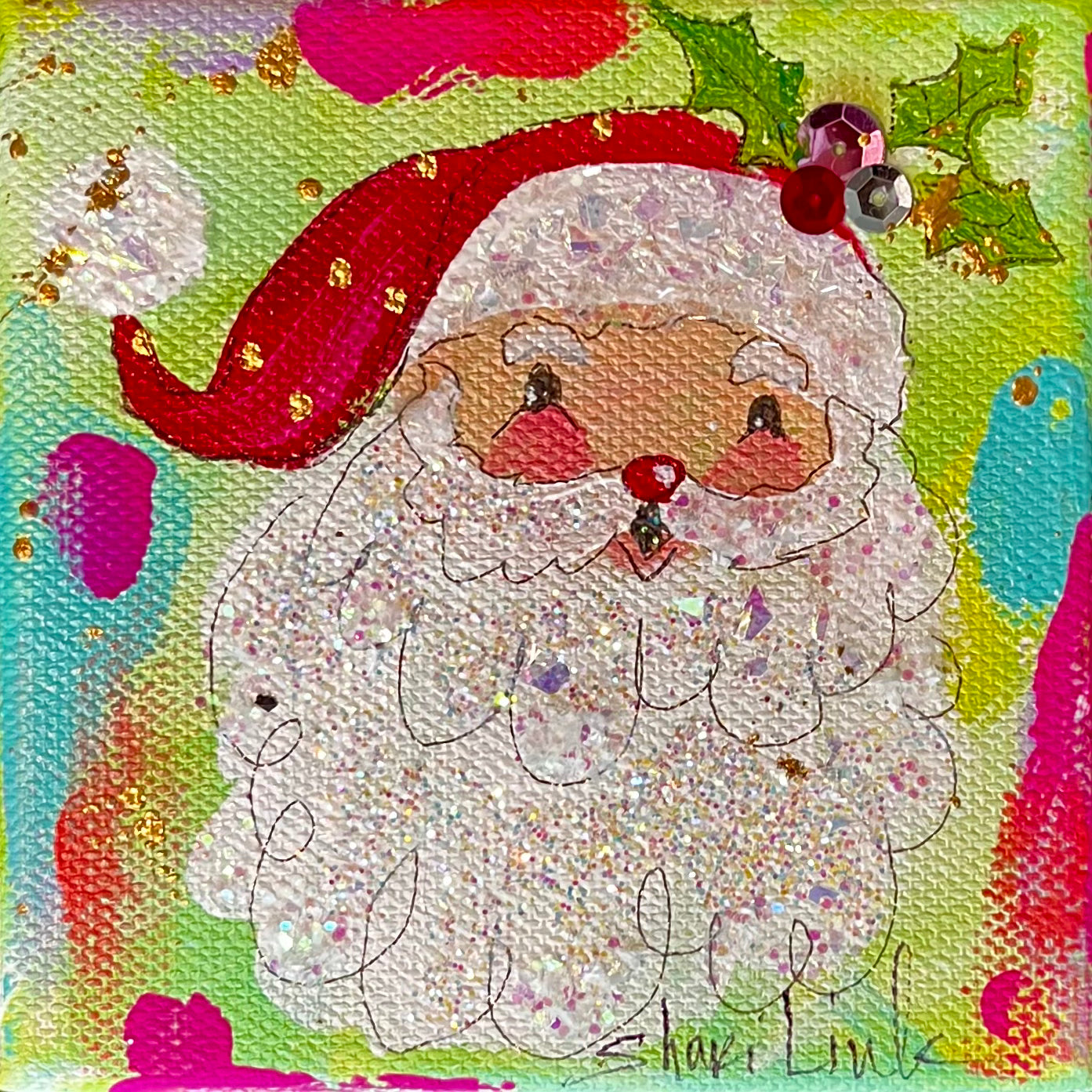 Santa Canvas 4 x 4