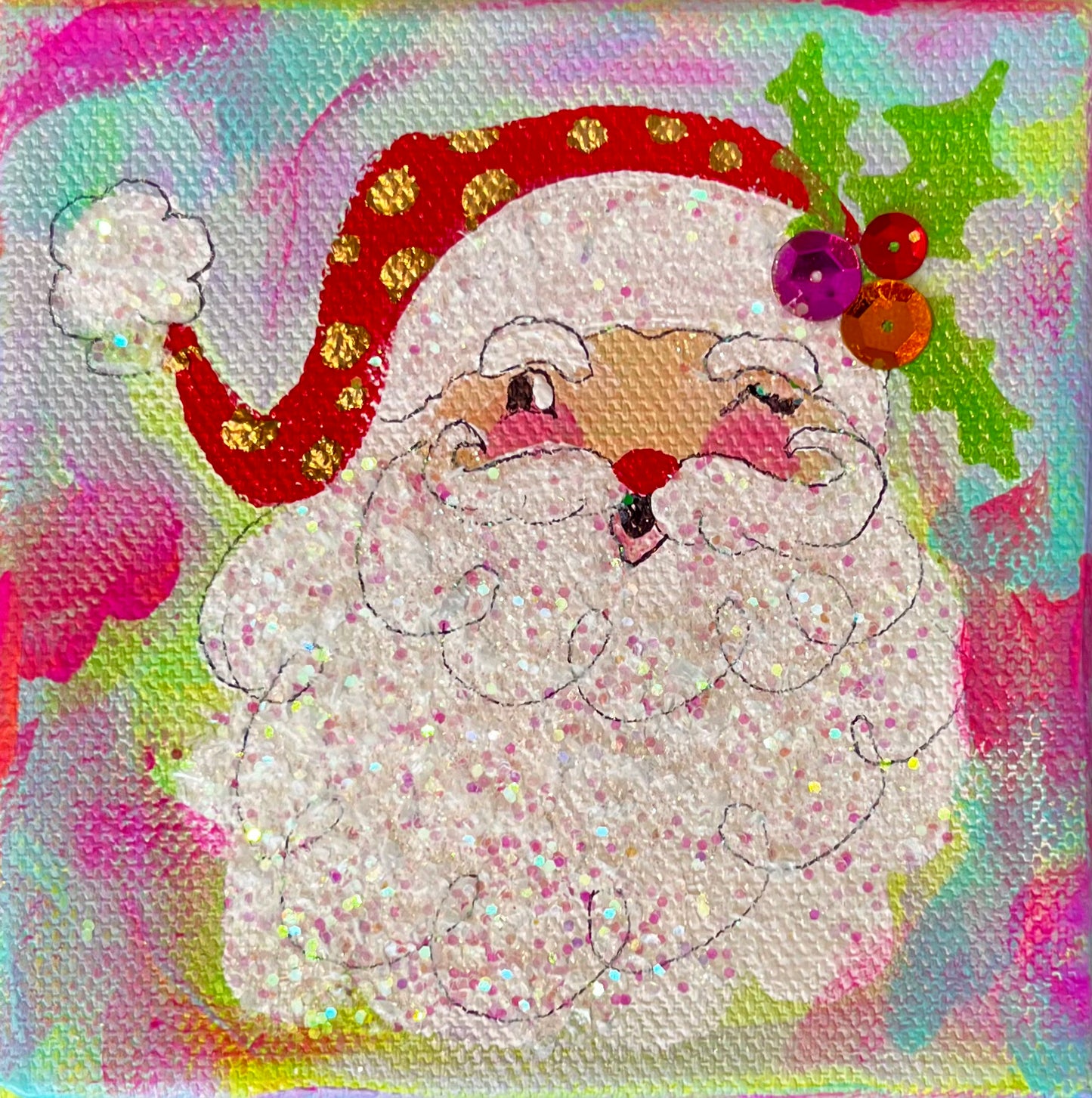 Santa Canvas 4 x 4