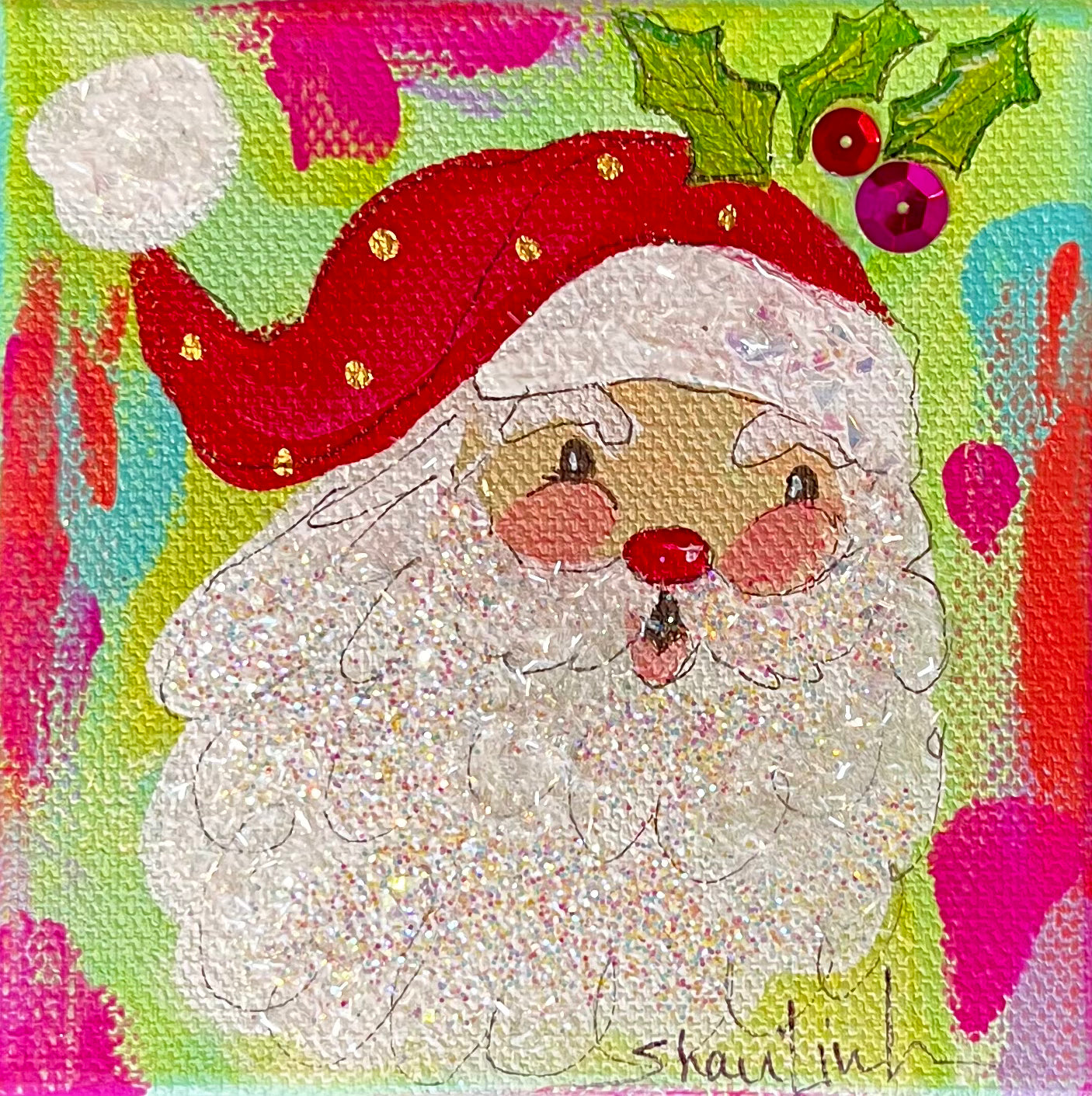 Santa Canvas 4 x 4