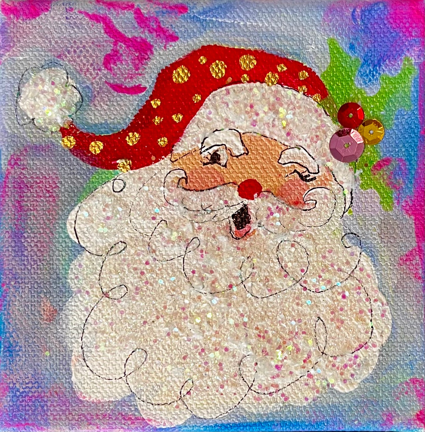Santa Canvas 4 x 4