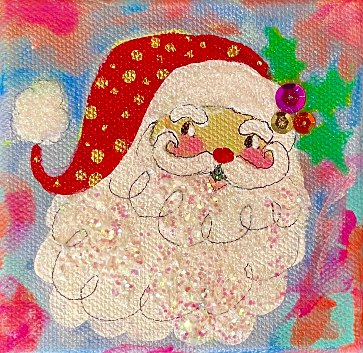 Santa Canvas 4 x 4