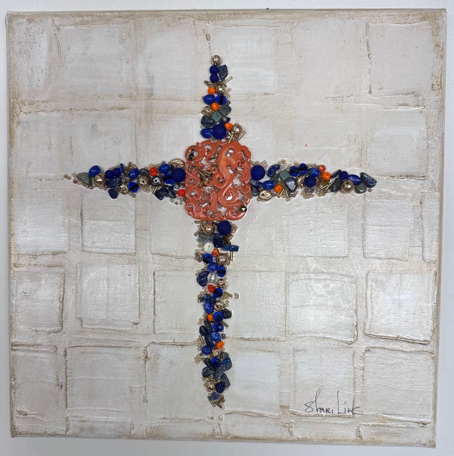 "Serenade of Faith Cross" - 12x12" Canvas