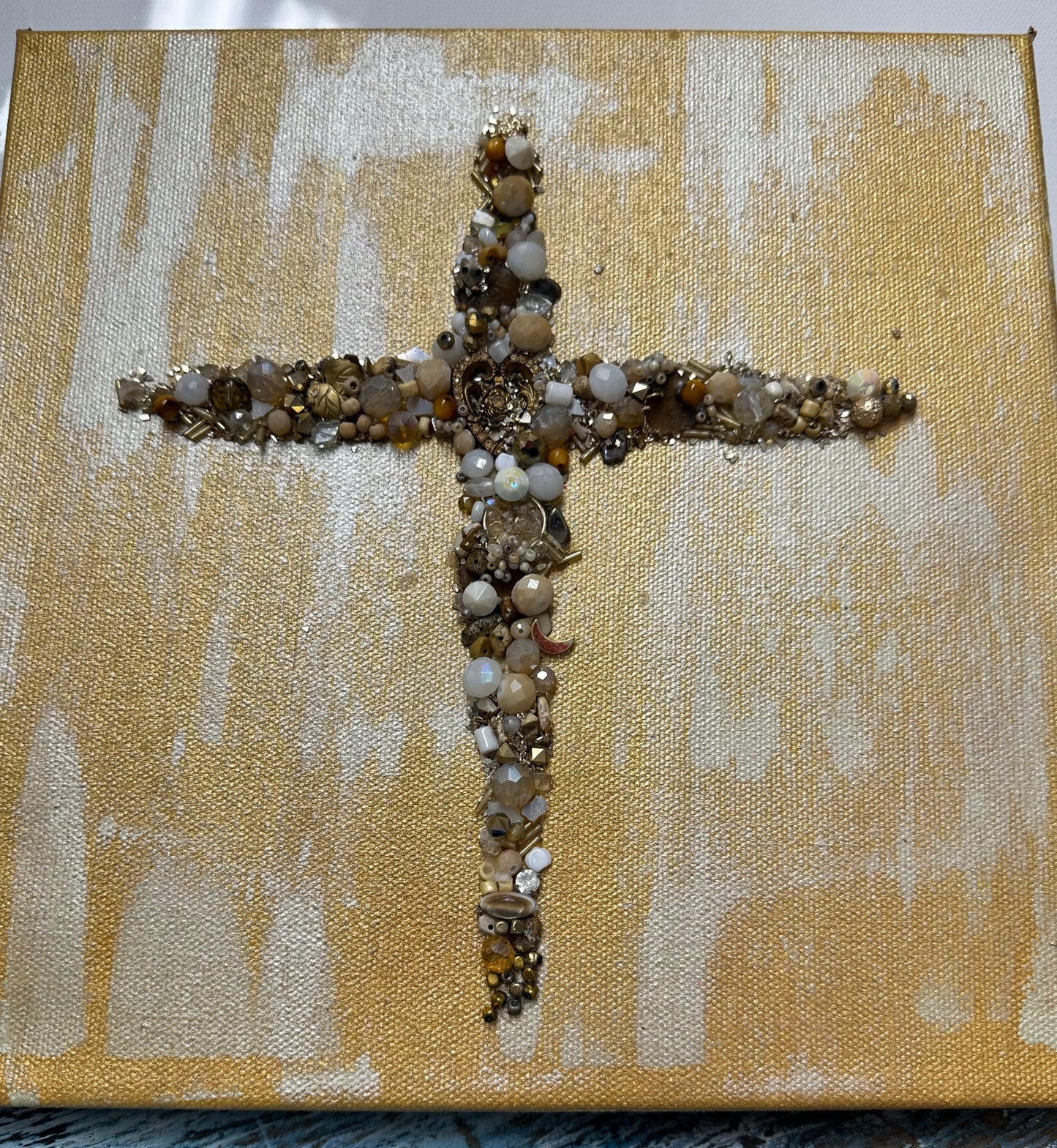 "Guiding Crossroads Cross" - 10x10 Canvas