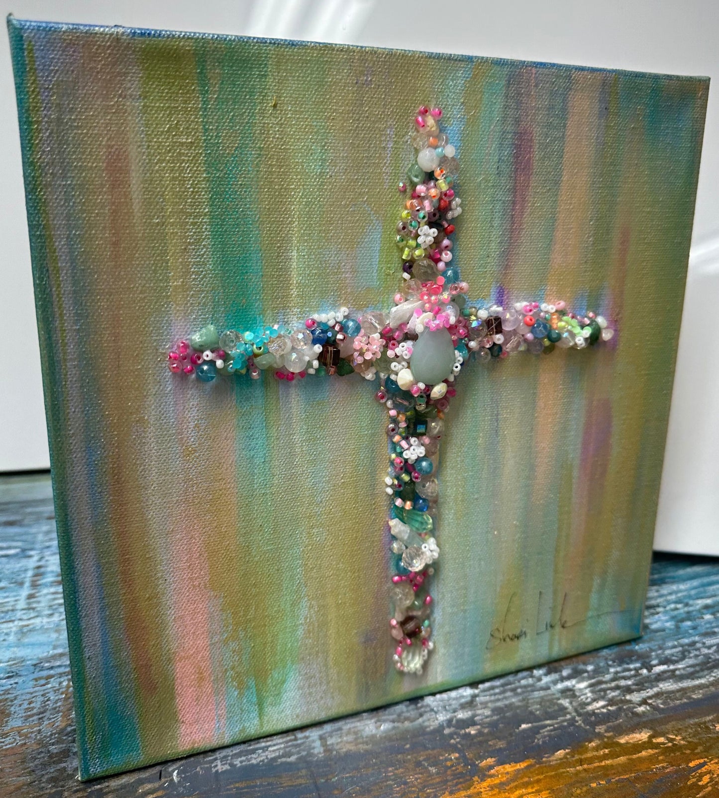 "Infinite Compassion Cross" - 10x10" Canvas