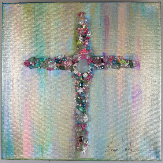 "Infinite Compassion Cross" - 10x10" Canvas