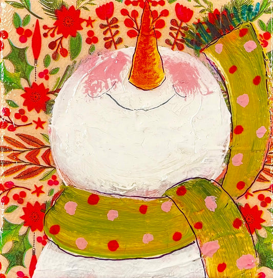 Snowman 4 x 4 (varnished)