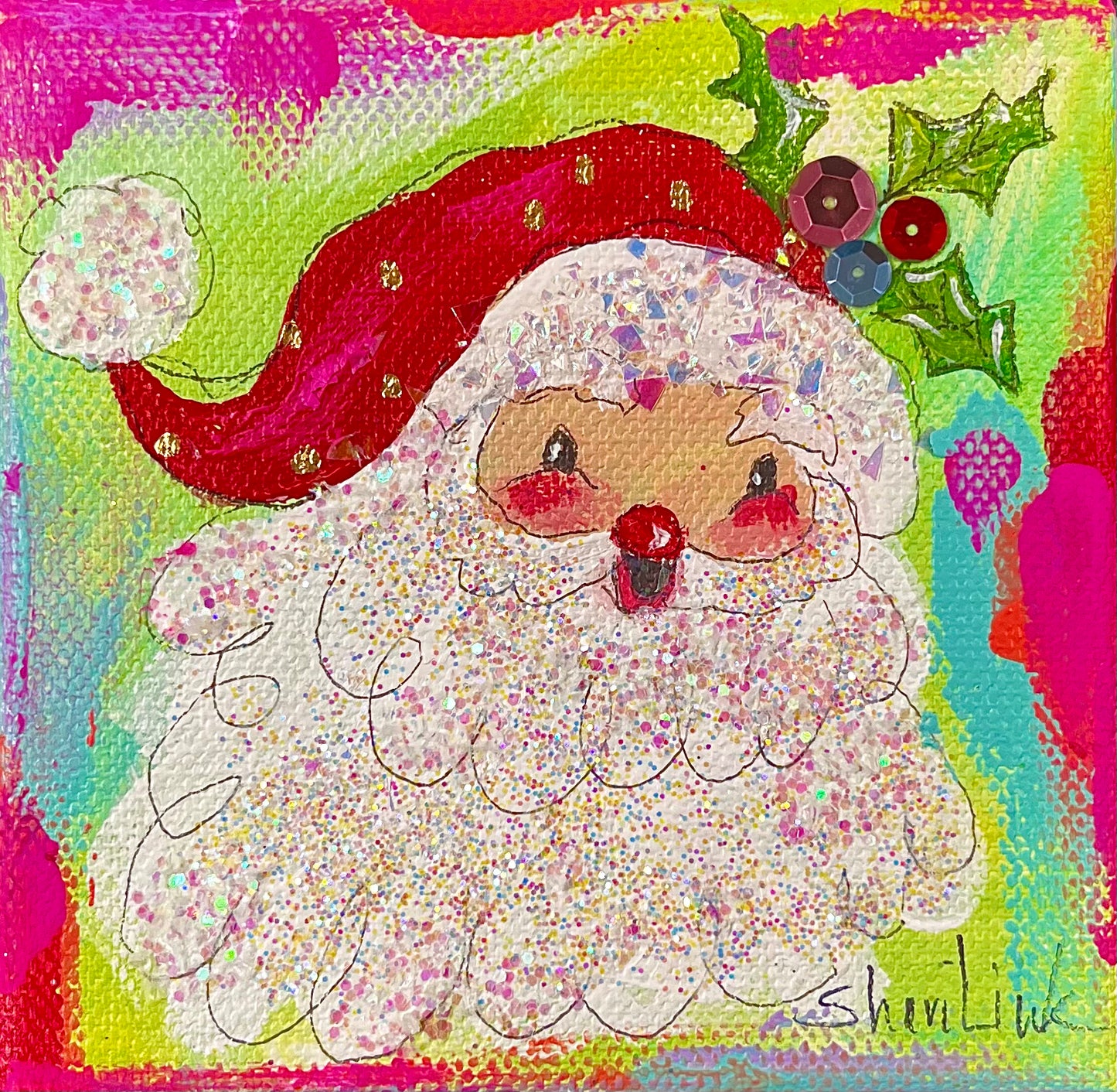 Santa Canvas 4 x 4