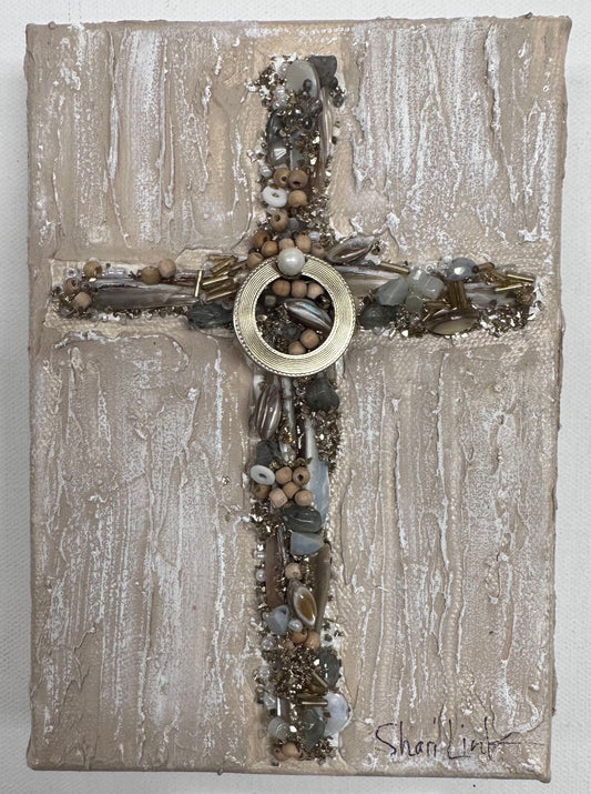 "Sacred Serenity Cross" - 5x7"