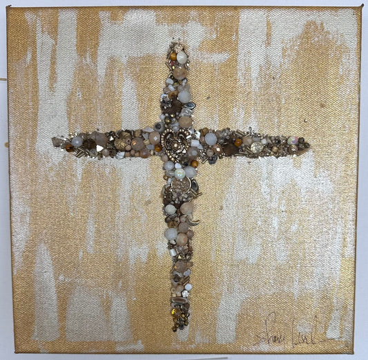 "Guiding Crossroads Cross" - 10x10 Canvas