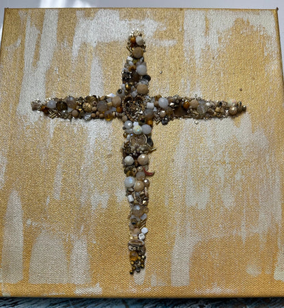"Guiding Crossroads Cross" - 10x10 Canvas
